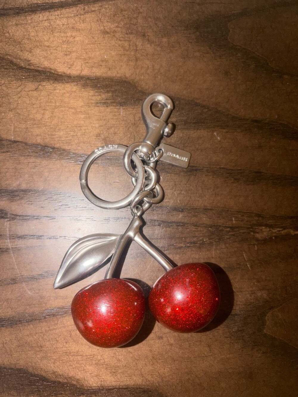 Coach Cherry Keychain Bag Charm 77840